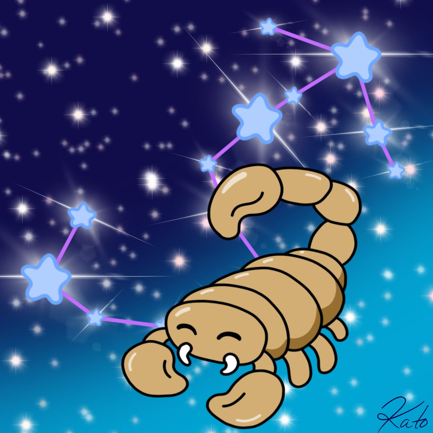 Scorpio the Scorpion 8x8 Print