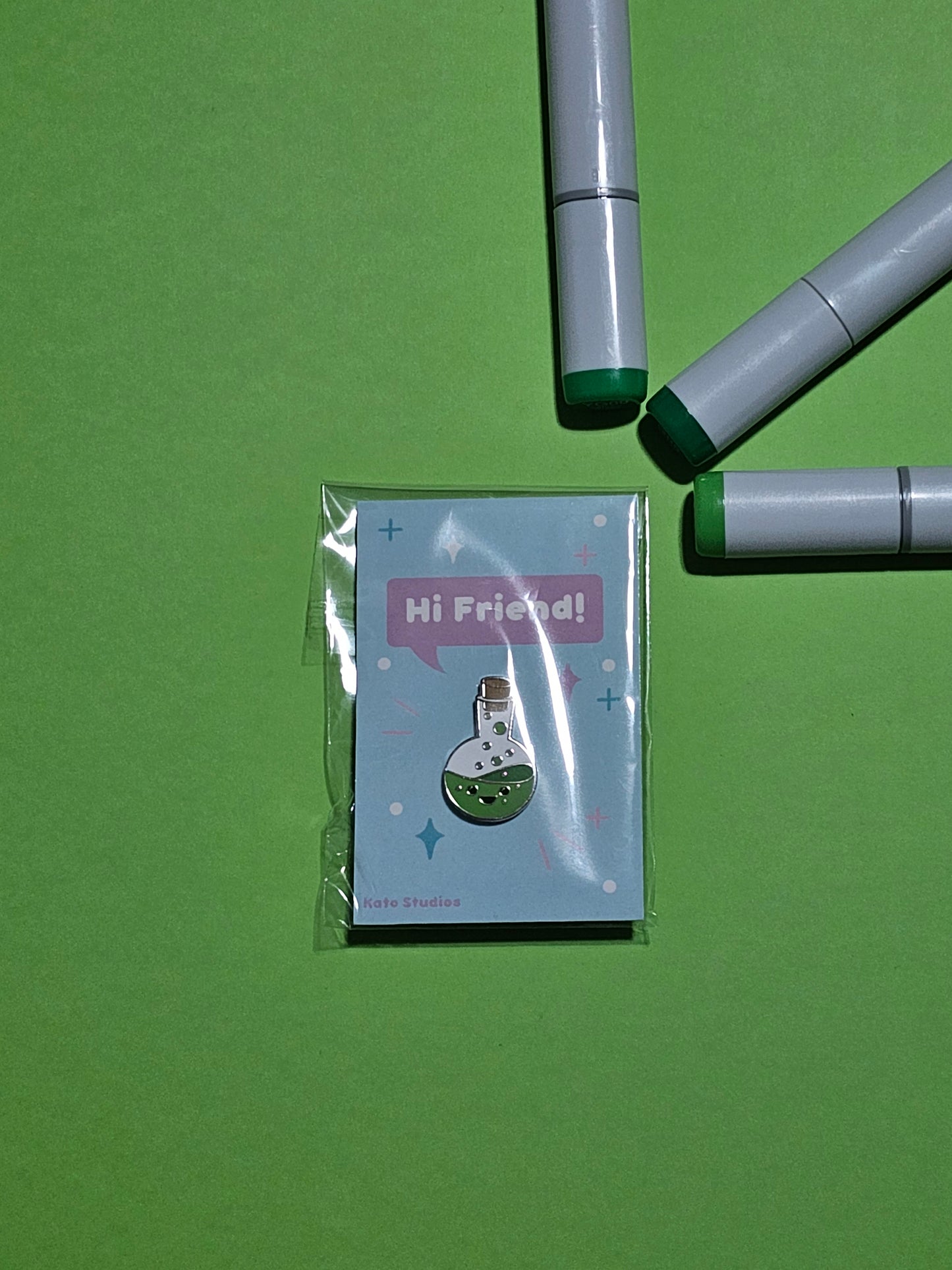 Kawaii Green Potion Pin