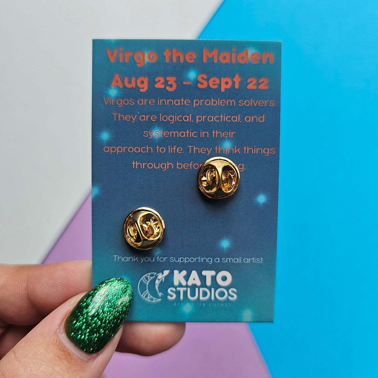 Virgo the Fox Enamel Pin