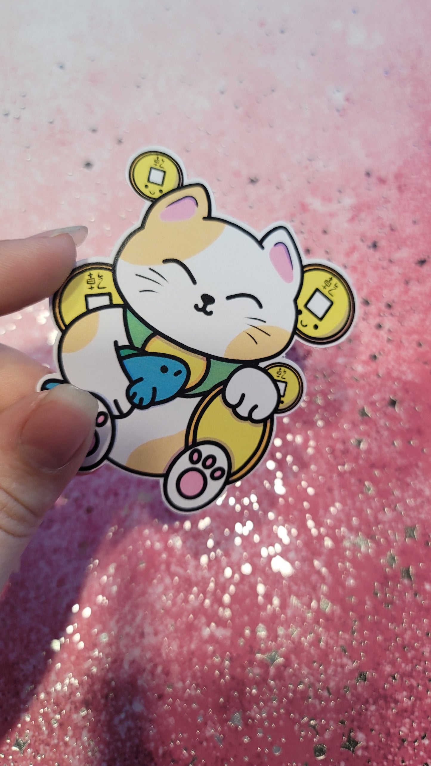 Lucky Kitty Sticker