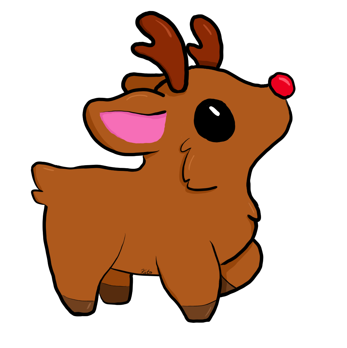 Christmas Reindeer Sticker
