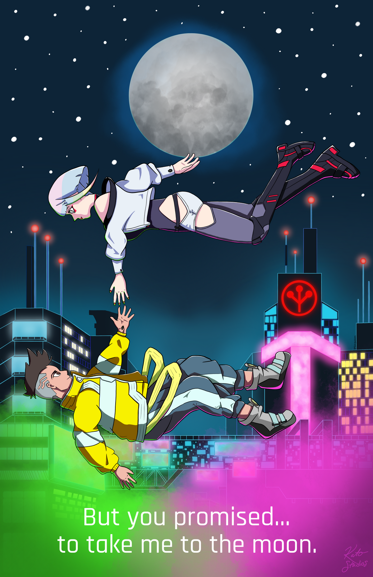 Cyberpunk Foil Print
