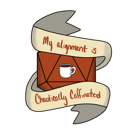 Chaotically Caffenatied Sticker