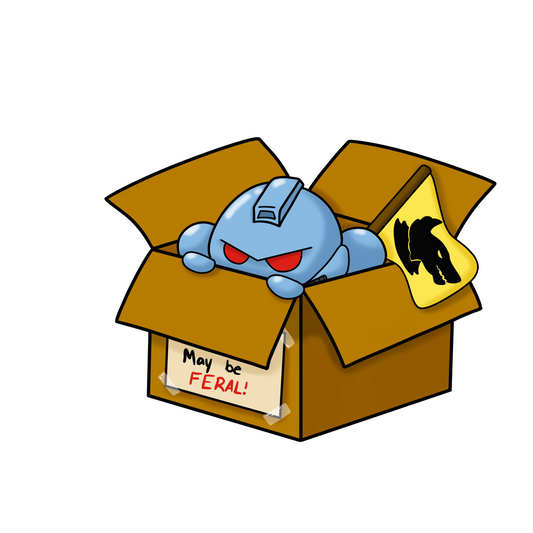 Box Wolf Sticker