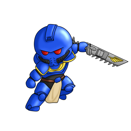 Chainsword Blueberry Sticker