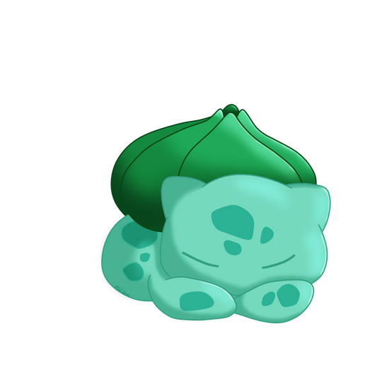 Sleeping Bulbasaur Sticker