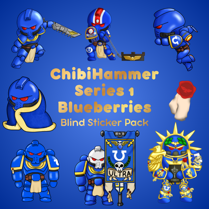 Blueberry Blind Sticker pack